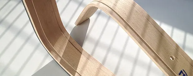 Veneer arm rests in two halfs
