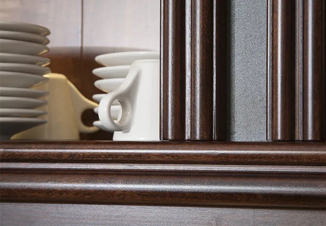 Shop fit-out close up of cupboard