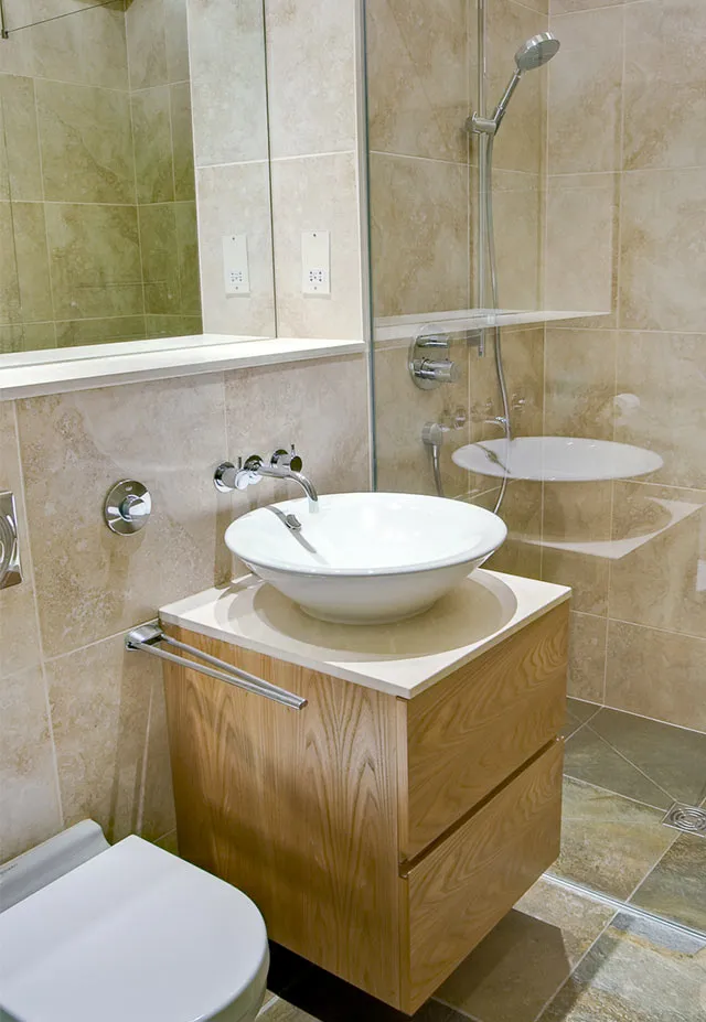 Bespoke bathroom cabinet with drawers