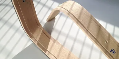 Veneer arm rests in two halfs